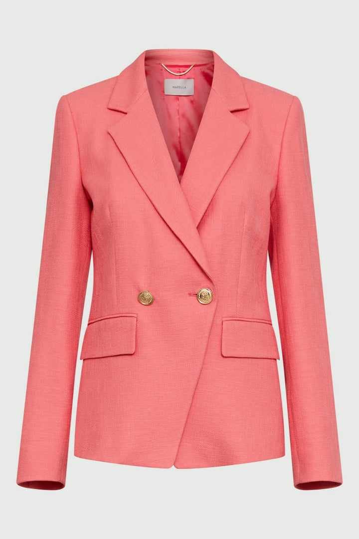 Marella Attila 2330410531200 Deep Rose Pink Blazer Jacket - Olivia Grace Fashion