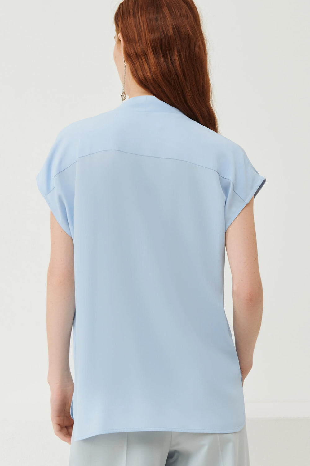 Marella Inedito 2331111431200 Light Blue Top - Olivia Grace Fashion