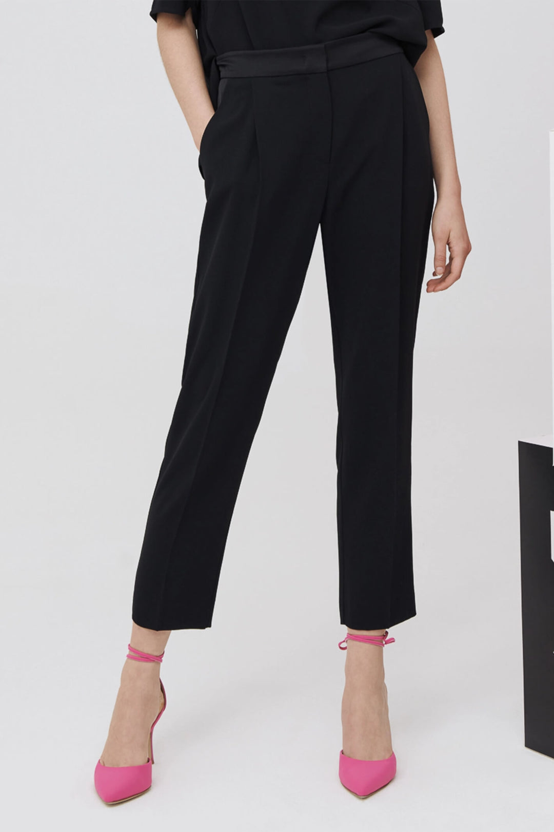 Marella Izabel 31360623200 Black Trousers - Olivia Grace Fashion