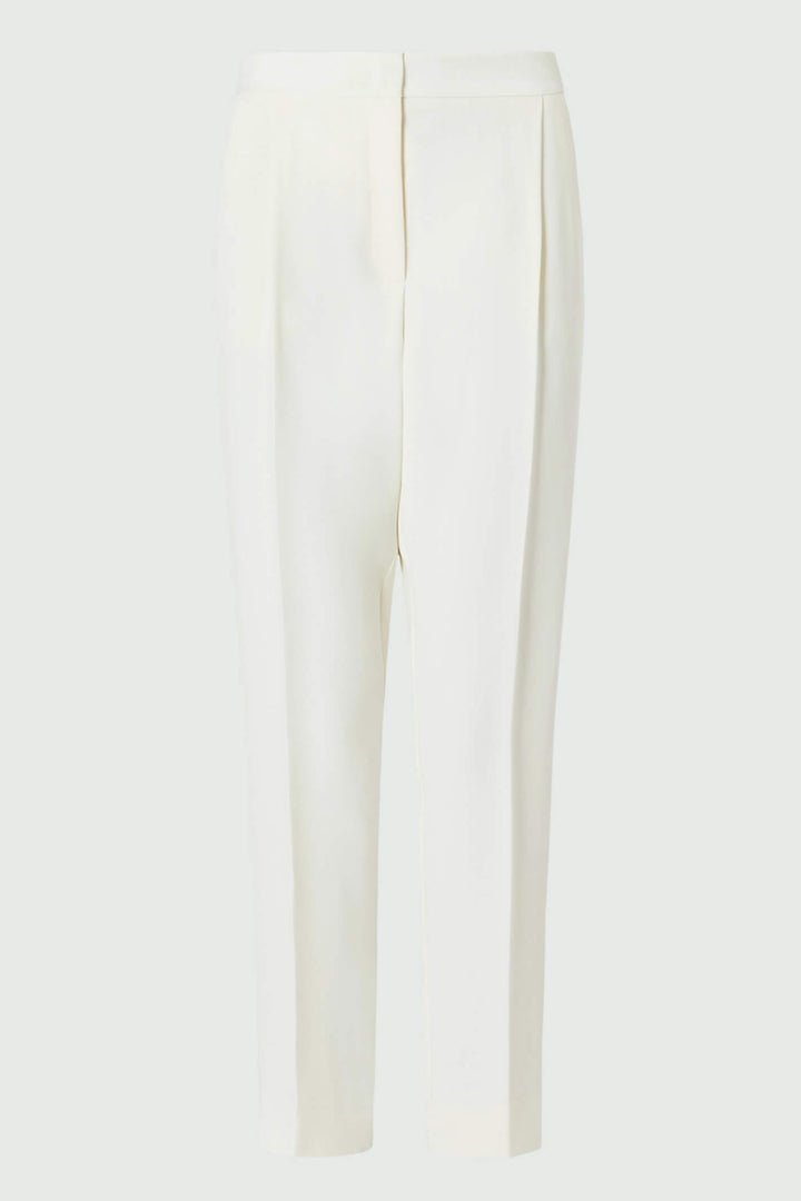 Marella Izabel 31360623200 Wool White Trousers - Olivia Grace Fashion