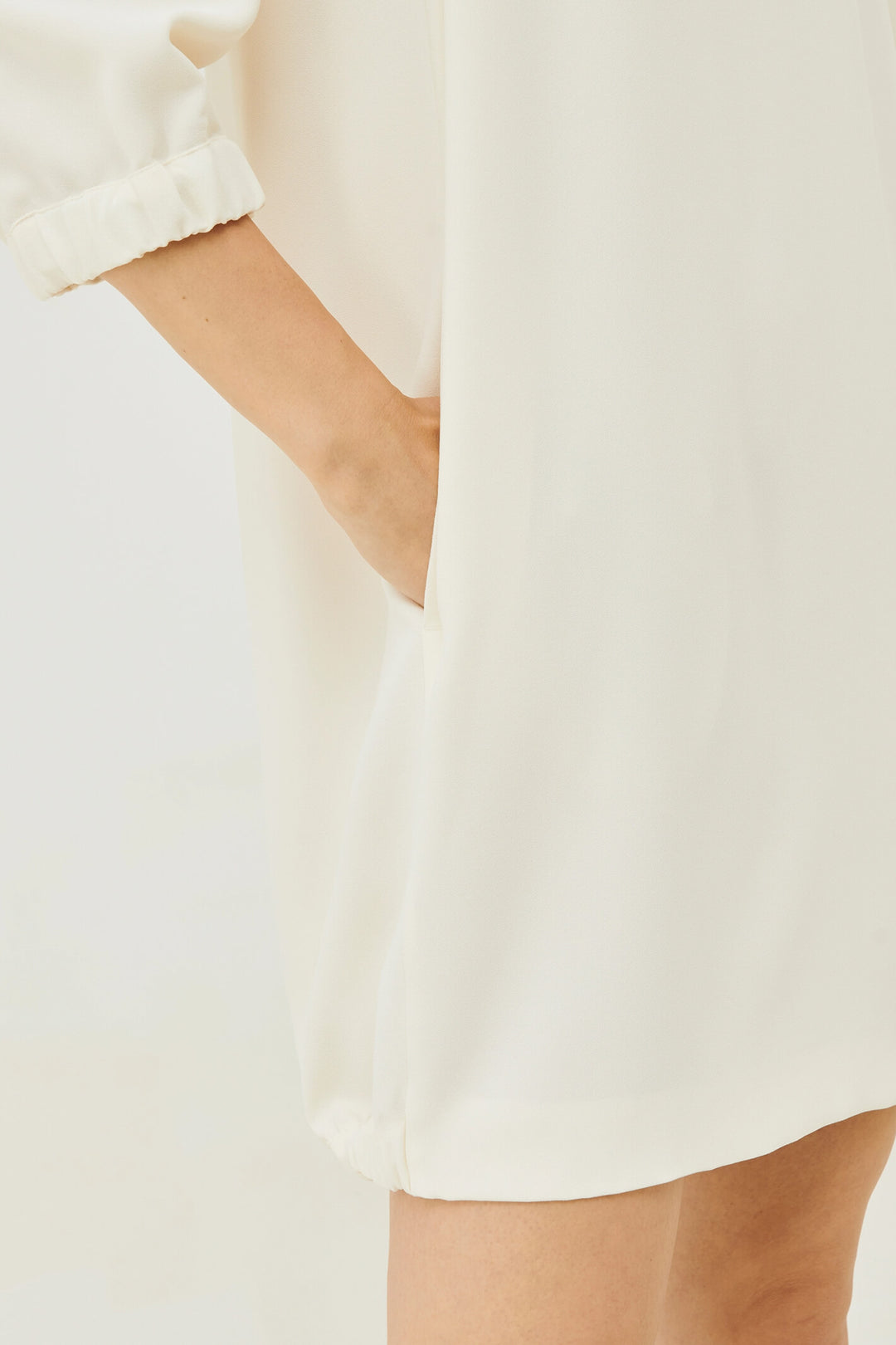 Marella Karlie 2332210733200 Wool White Short Dress - Olivia Grace Fashion