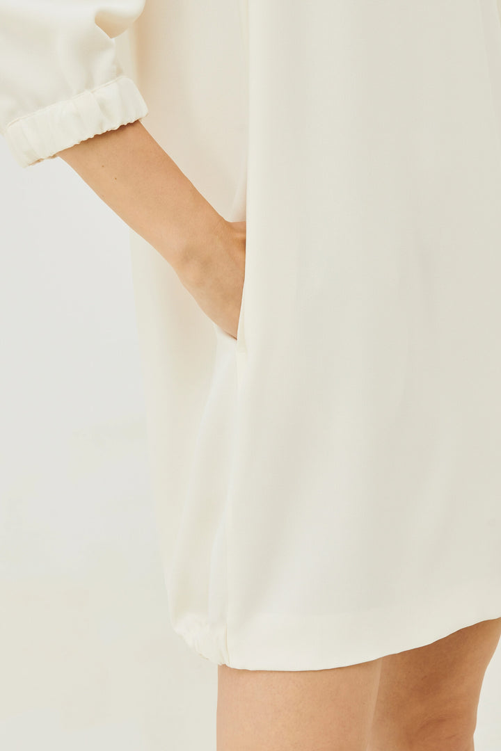 Marella Karlie 2332210733200 Wool White Short Dress - Olivia Grace Fashion