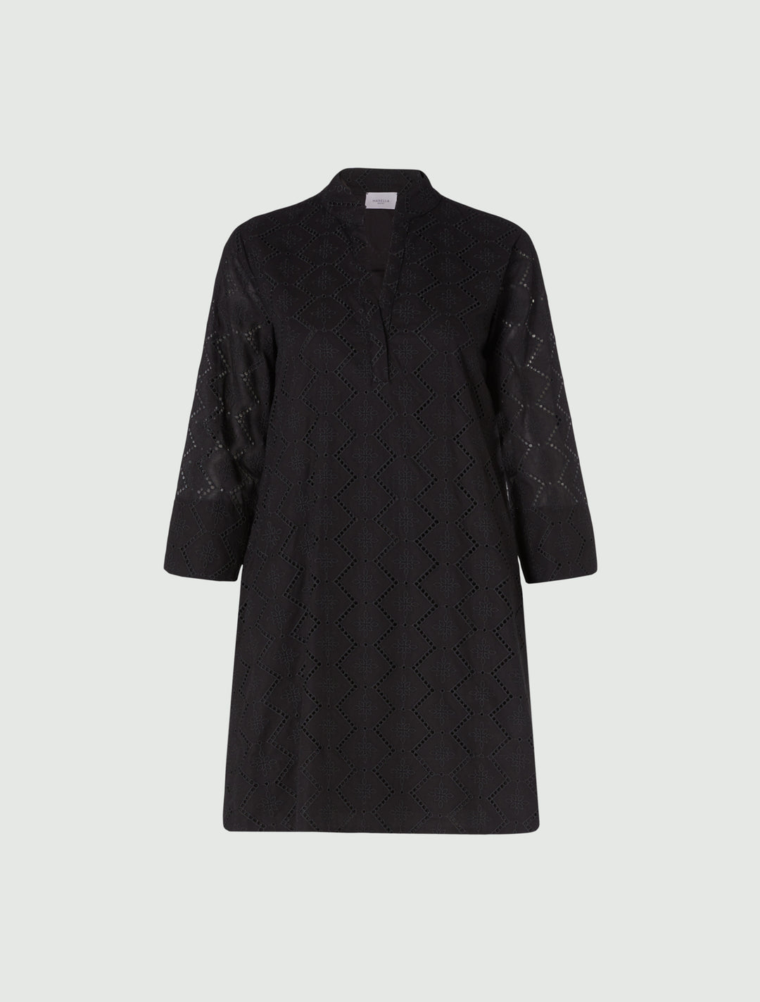 Marella Lester 32210924200 Black Split Neck Dress - Olivia Grace Fashion
