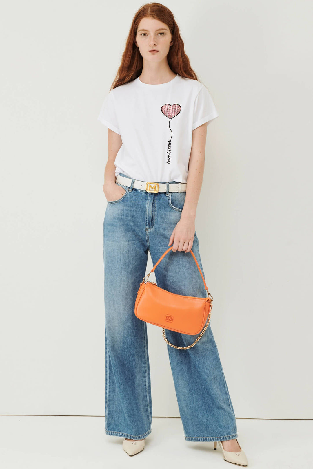Marella Lien 2369710231200 Optical White Print T-Shirt - Olivia Grace Fashion