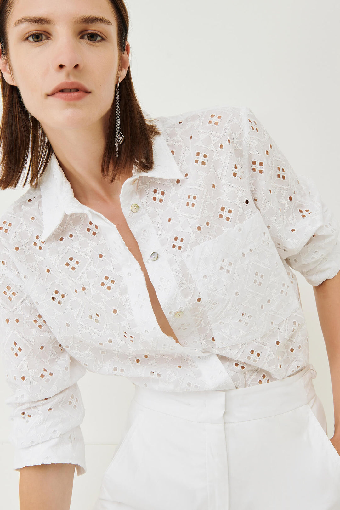 Marella Voghera 2331111334200 White Shirt - Olivia Grace Fashion