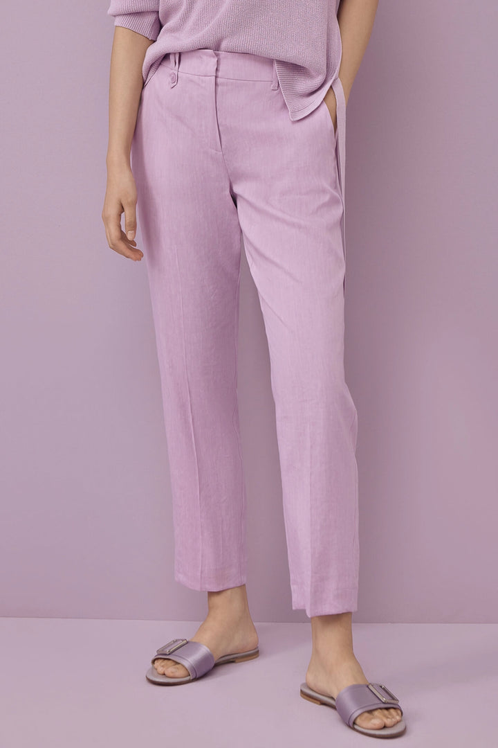 Marella Zenit 2331311035200 Lilac Ankle Grazer Trousers - Olivia Grace Fashion