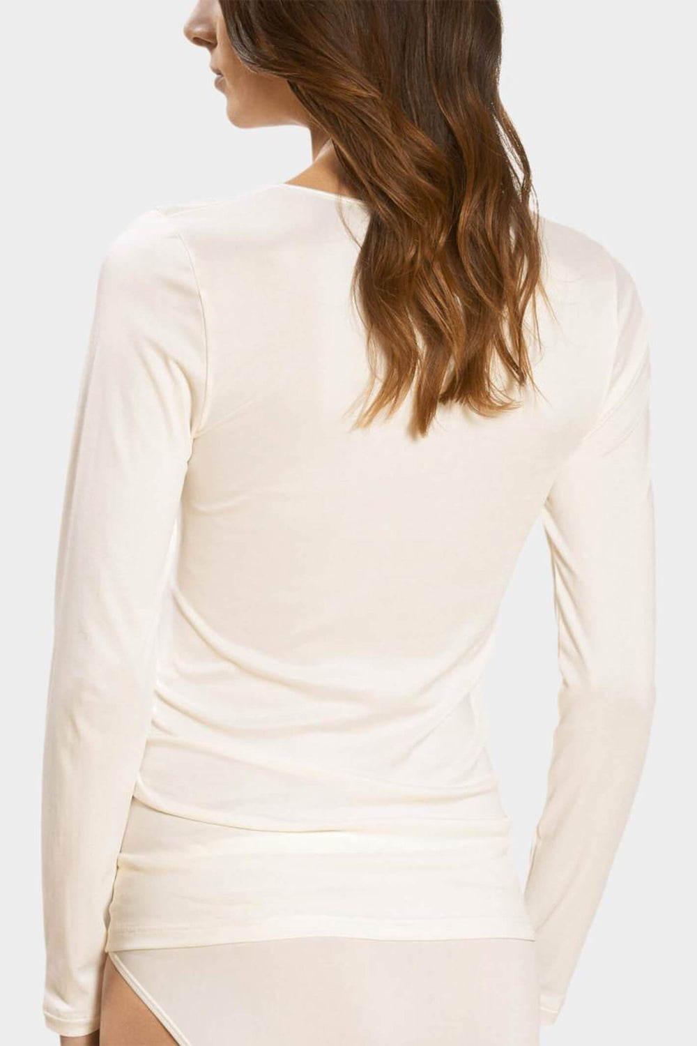 Mey 56202 Champagne Long Sleeved Top - Olivia Grace Fashion