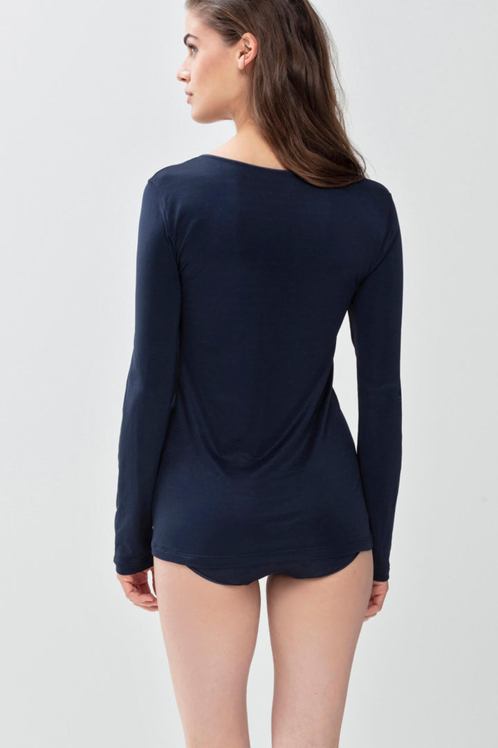 Mey 56202 Long Sleeved Navy Top