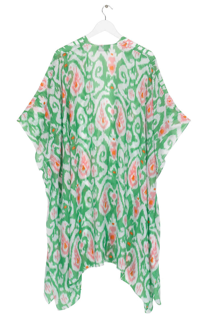 One Hundred Stars Throwover Ikat Green - Olivia Grace Fashion