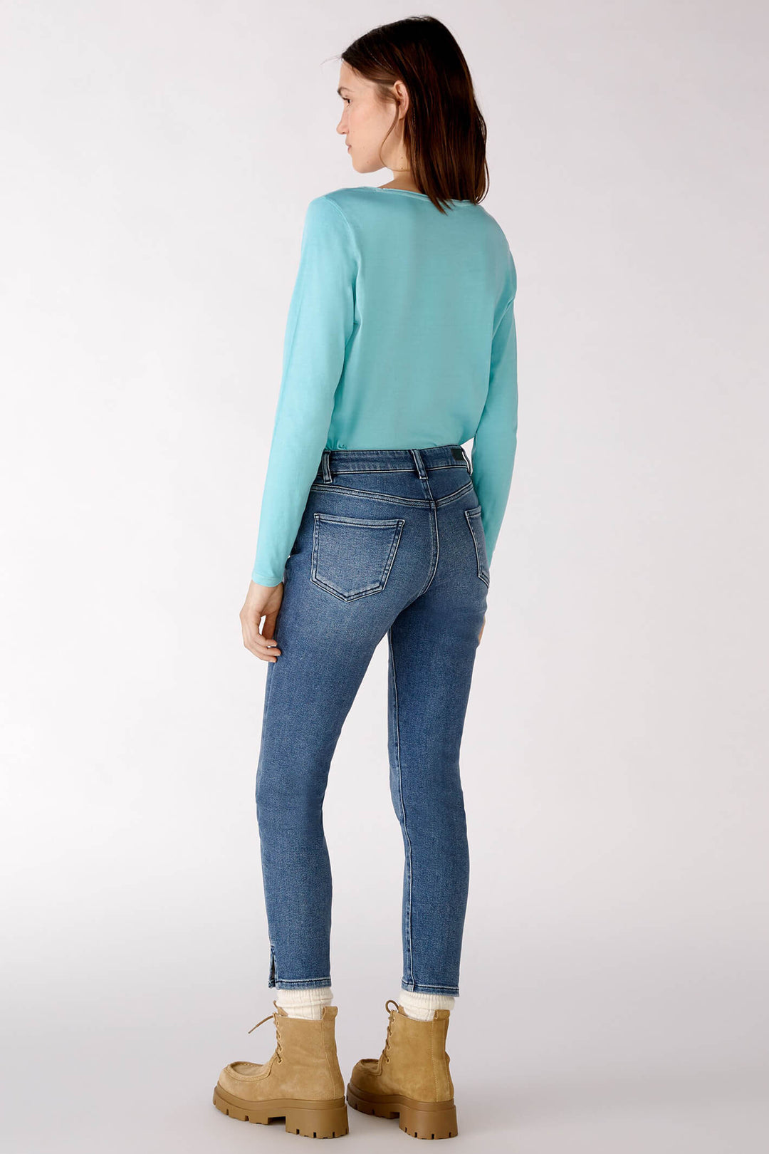 Oui 76130 Dark Blue Denim Jeans - Olivia Grace Fashion