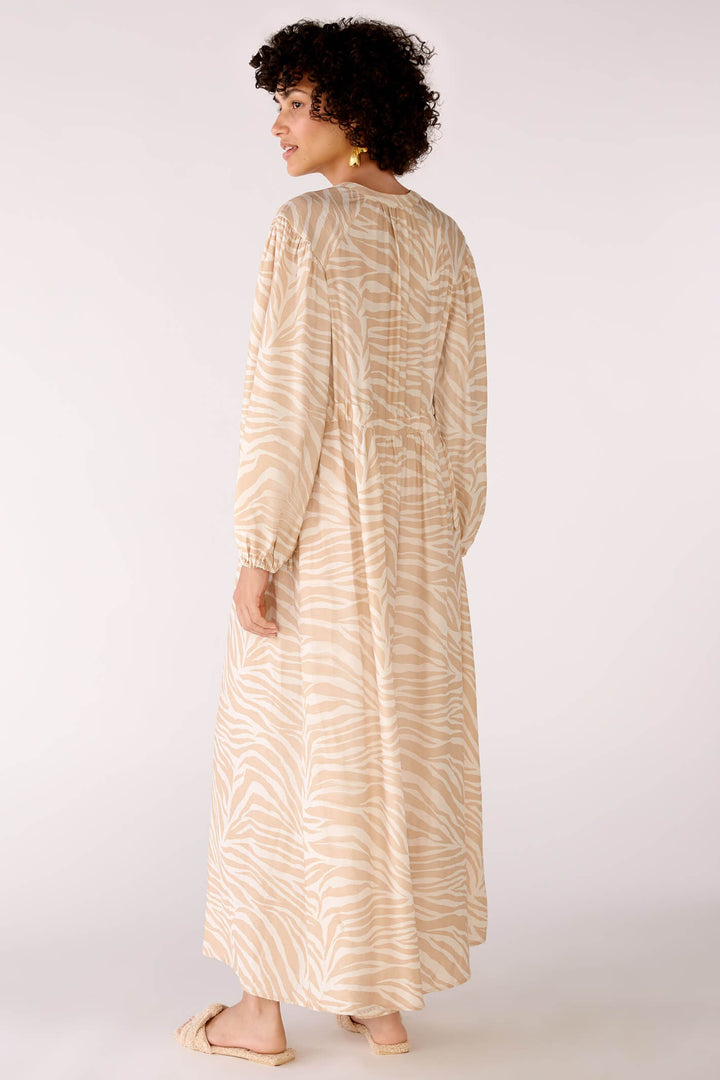 Oui 78304 Rose Camel Print Dress - Olivia Grace Fashion