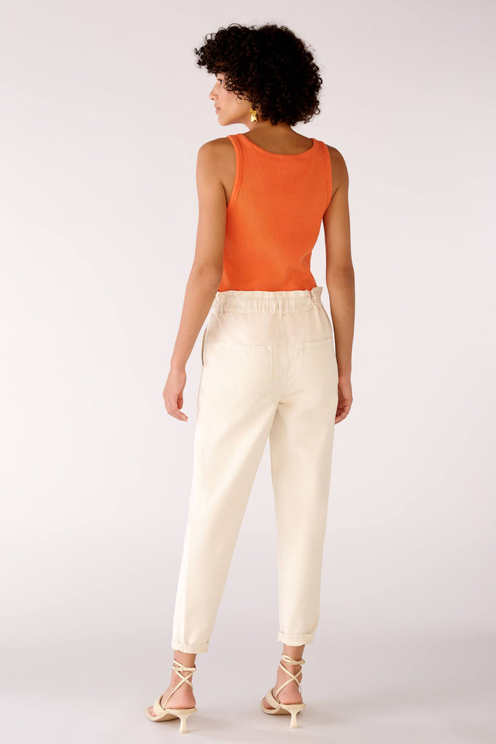 Oui 78684 Light Stone Trousers - Olivia Grace Fashion