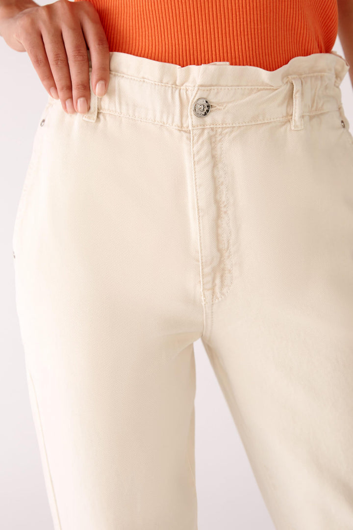 Oui 78684 Light Stone Trousers - Olivia Grace Fashion