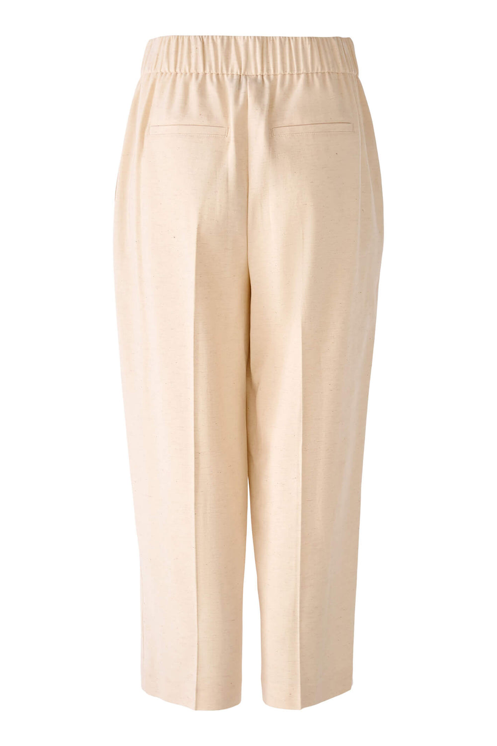 Oui 79134 Off White Cropped Trousers - Olivia Grace Fashion