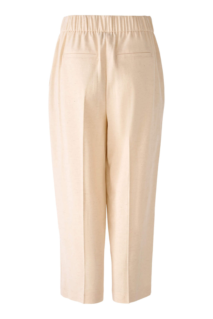 Oui 79134 Off White Cropped Trousers - Olivia Grace Fashion