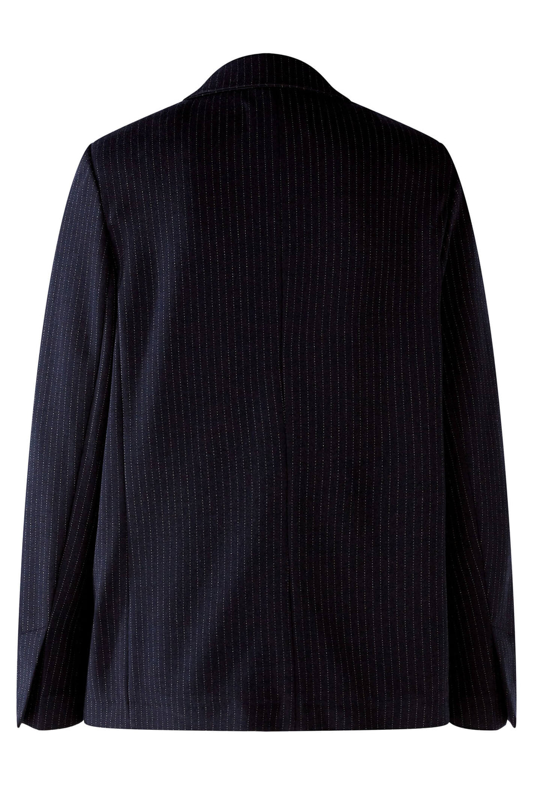 Oui 79453 Navy Pinstripe One Button Blazer Jacket - Olivia Grace Fashion
