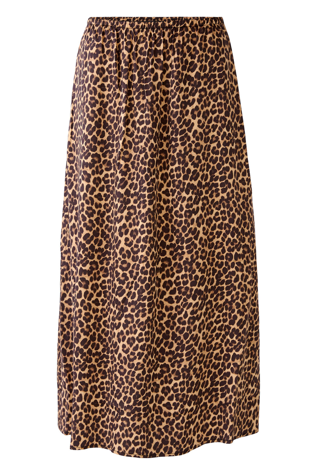 Oui 79760 Rock Black Camel Animal Print Skirt - Olivia Grace Fashion
