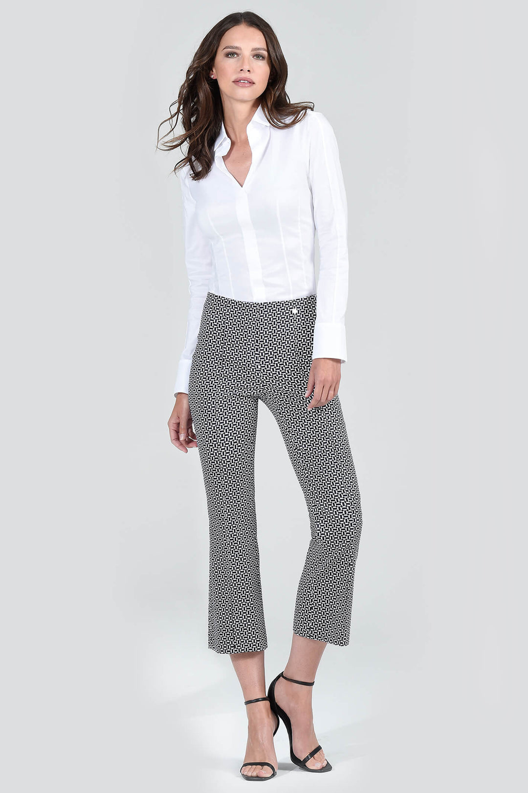 Robell Joella 09 Black 90 Slim Fit 65cm Trousers 51622-54069 - Olivia Grace Fashion