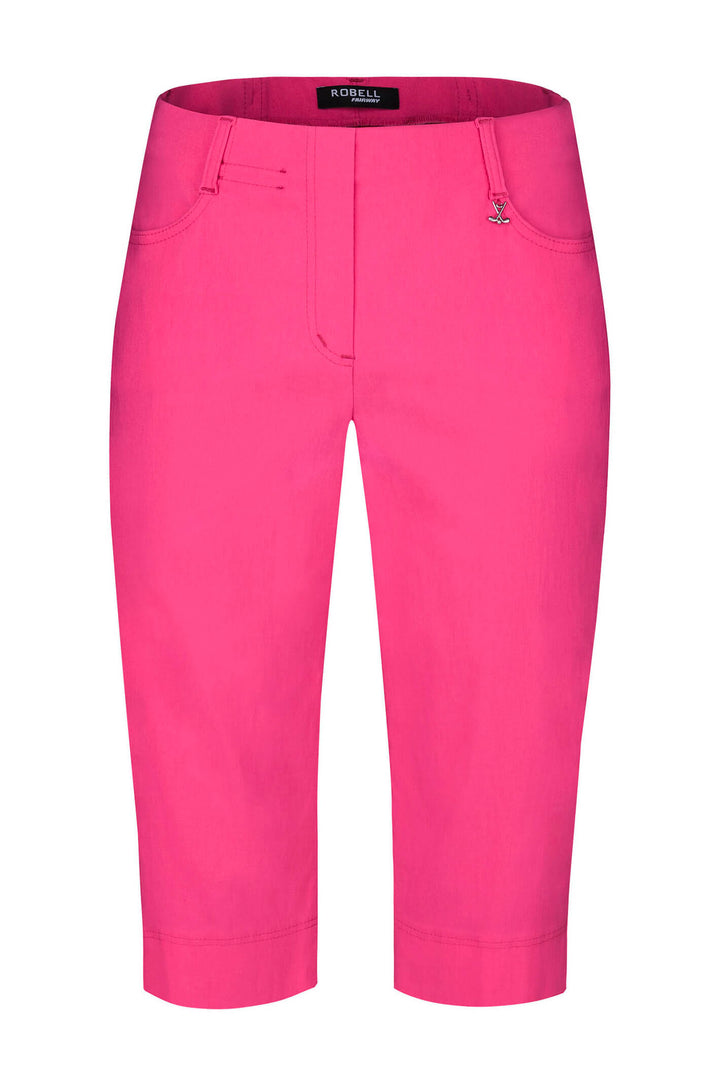 Robell Lexi 05 Cabaret Pink Knee Length Golf Shorts 52678 5499 - Olivia Grace Fashion