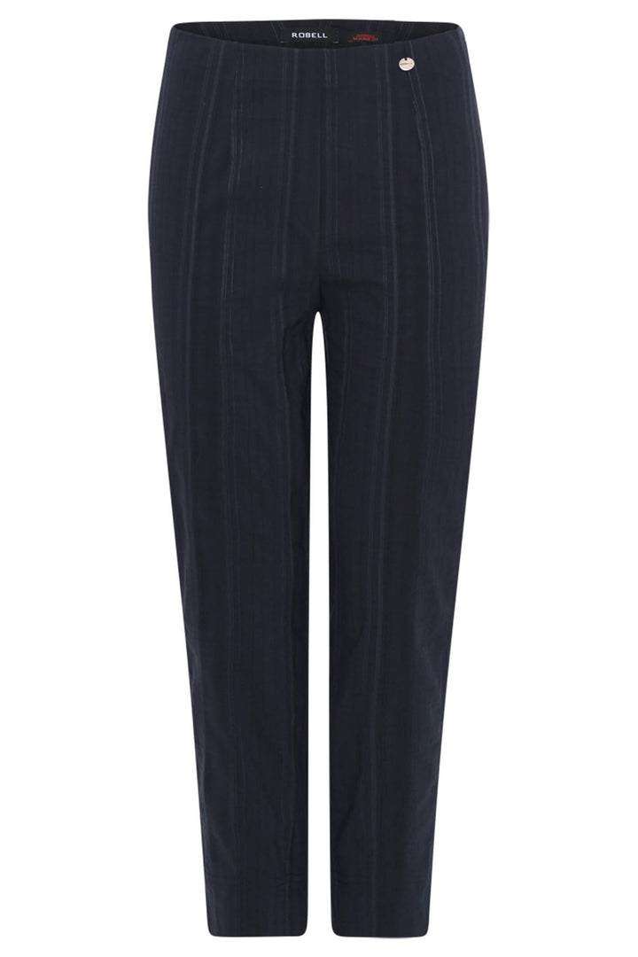 Robell Marie 07 Navy 69 Crop Trouser 55cm 51576-54554 - Olivia Grace Fashion