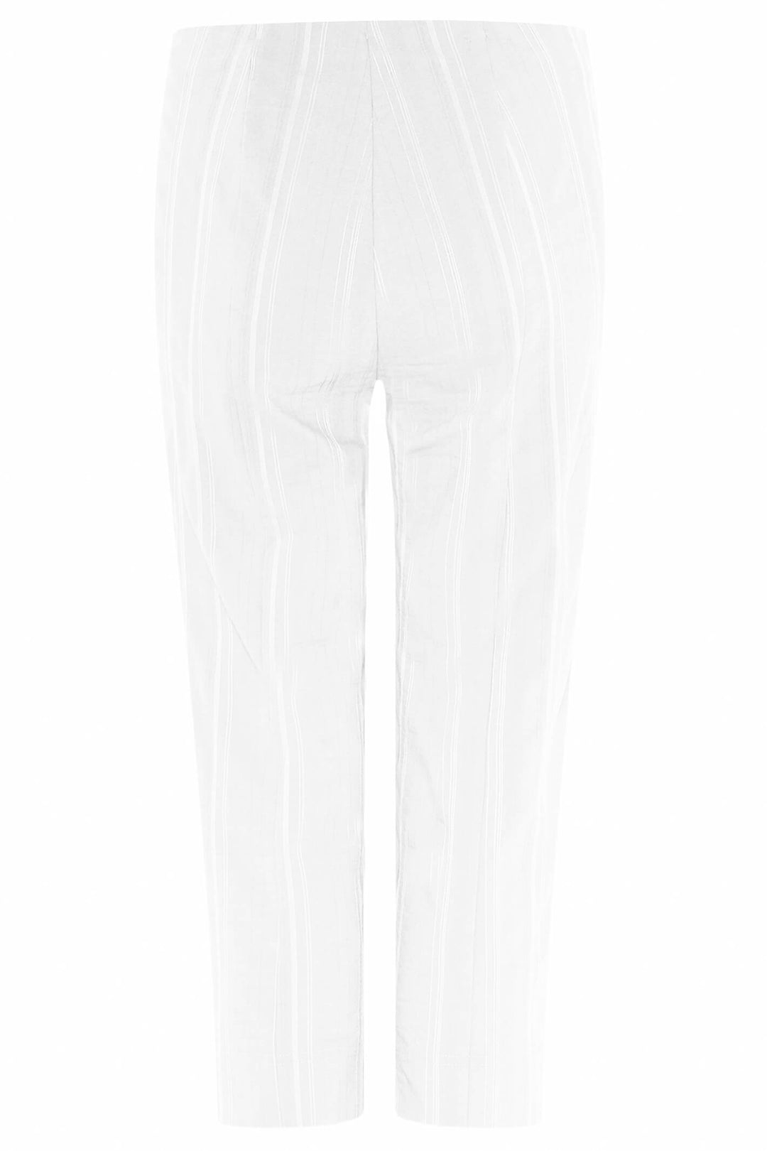 Robell Marie 07 White 10 Crop Trouser 55cm 51576-54554 - Olivia Grace Fashion