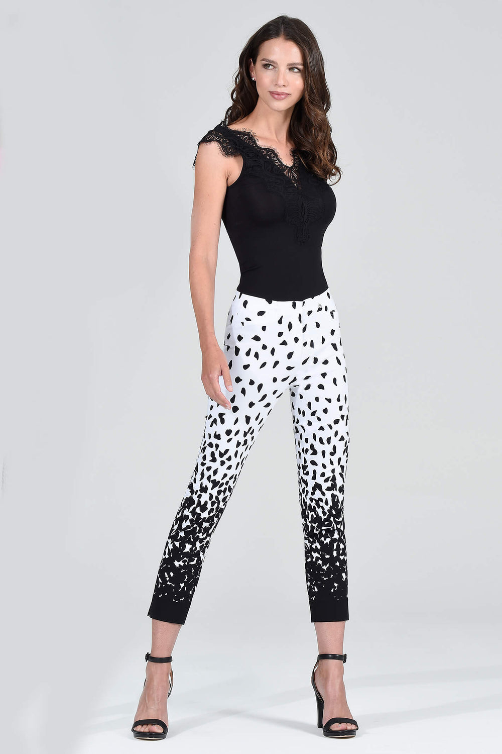 Robell Rose 09 Black 90 Ankle Grazer 68cm Trousers 51622-54027 - Olivia Grace Fashion
