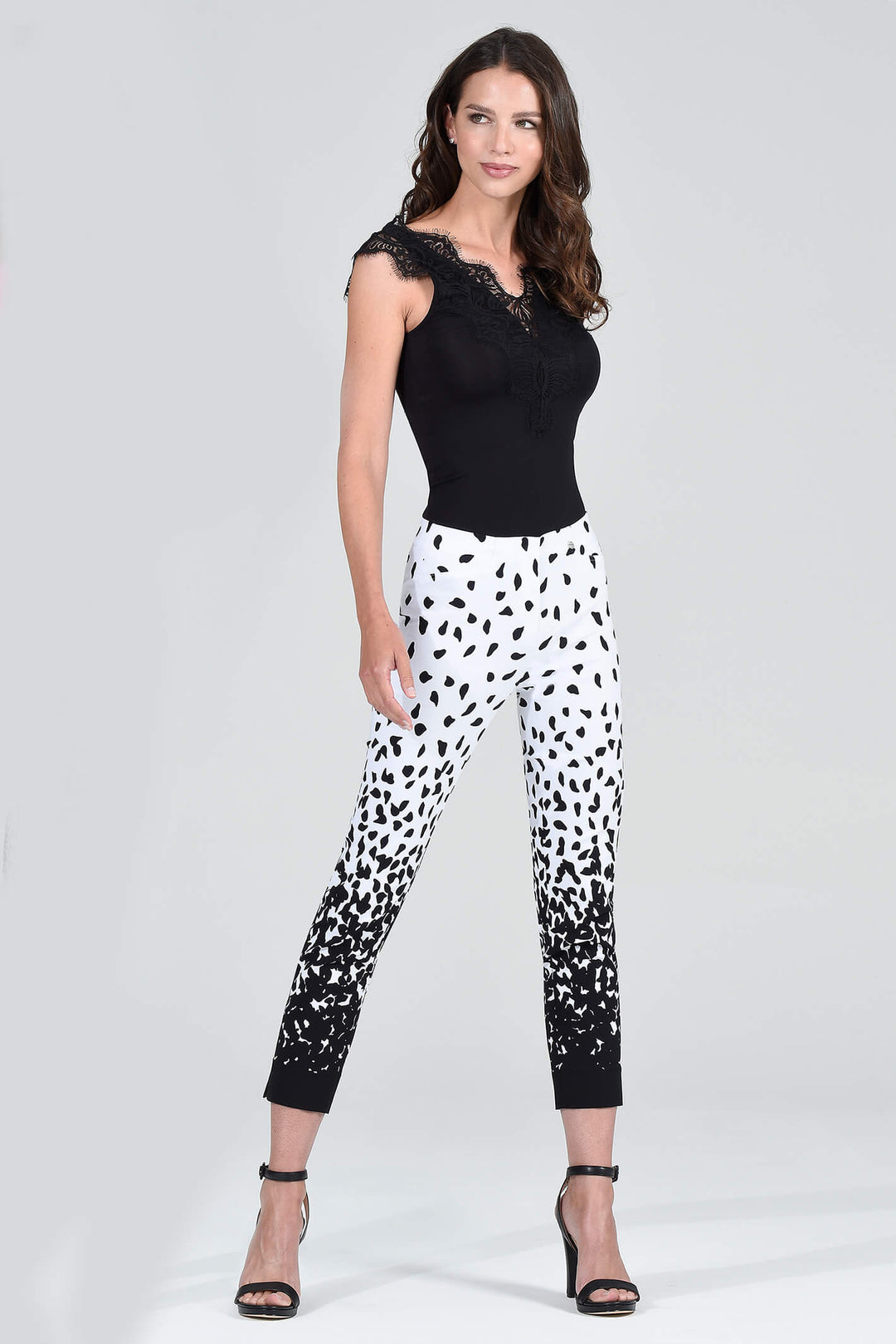 Robell Rose 09 Black 90 Ankle Grazer 68cm Trousers 51622-54027 - Olivia Grace Fashion