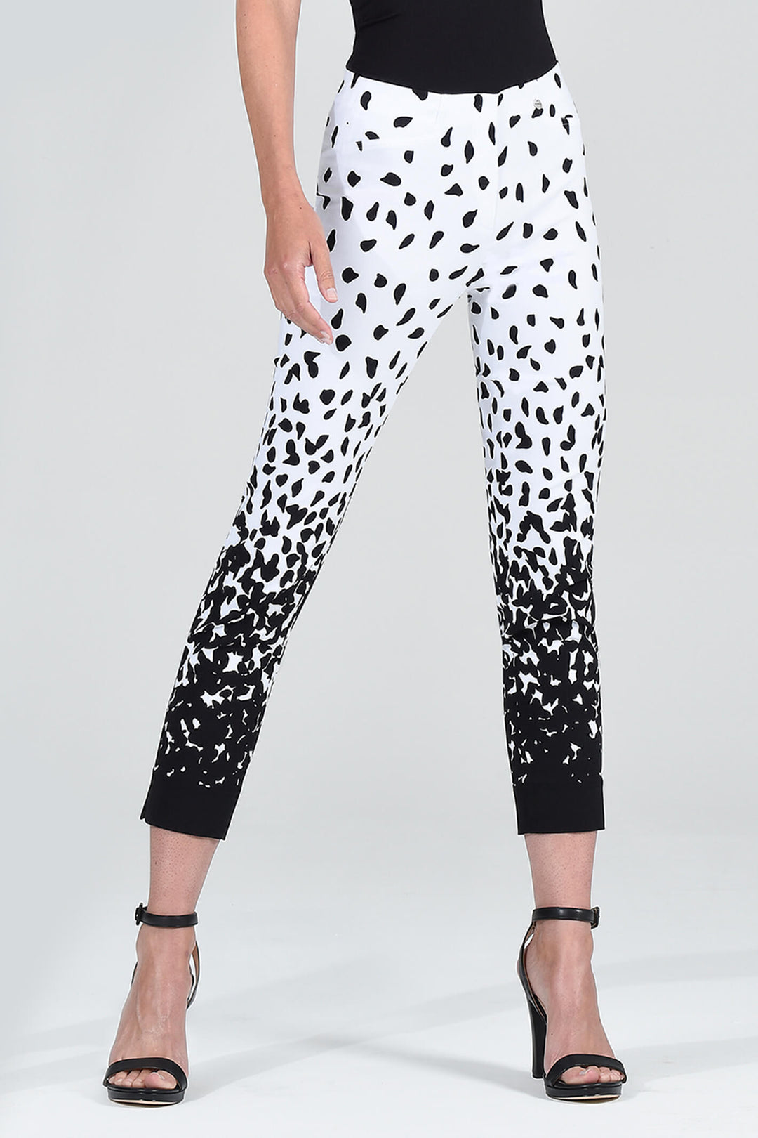 Robell Rose 09 Black 90 Ankle Grazer 68cm Trousers 51622-54027 - Olivia Grace Fashion