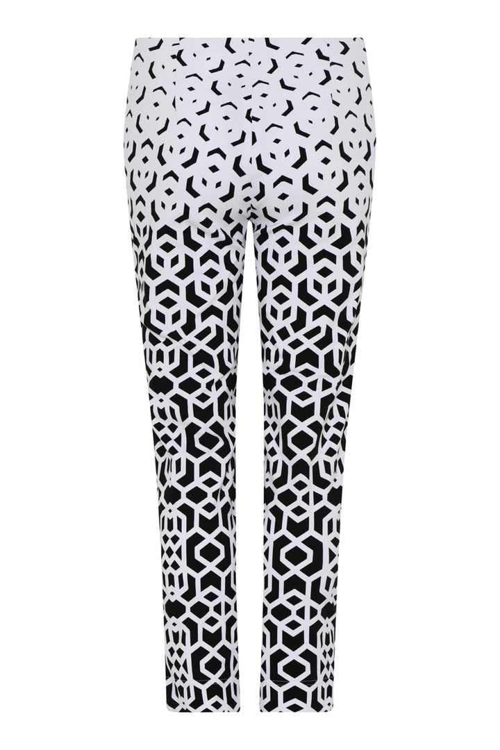 Robell Rose 09 White 10 Ankle Grazer 68cm Trousers 51622-54069 - Olivia Grace Fashion