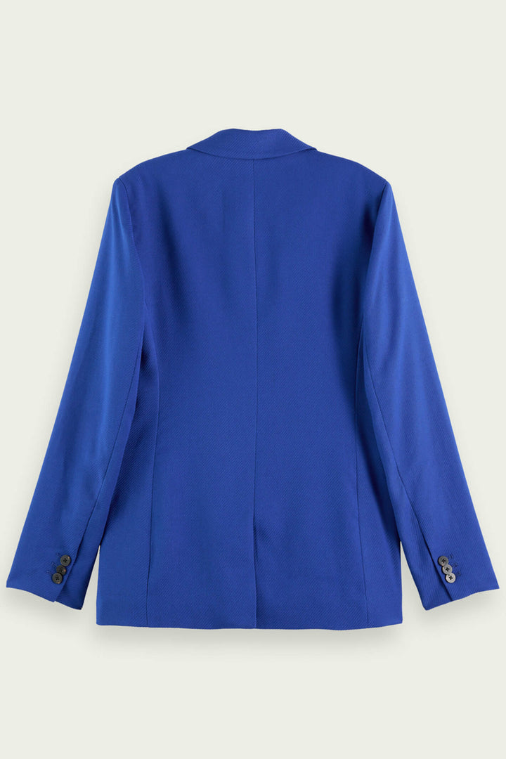 Scotch & Soda 170898 Bright Blue Relaxed Fit Blazer Jacket - Olivia Grace Fashion