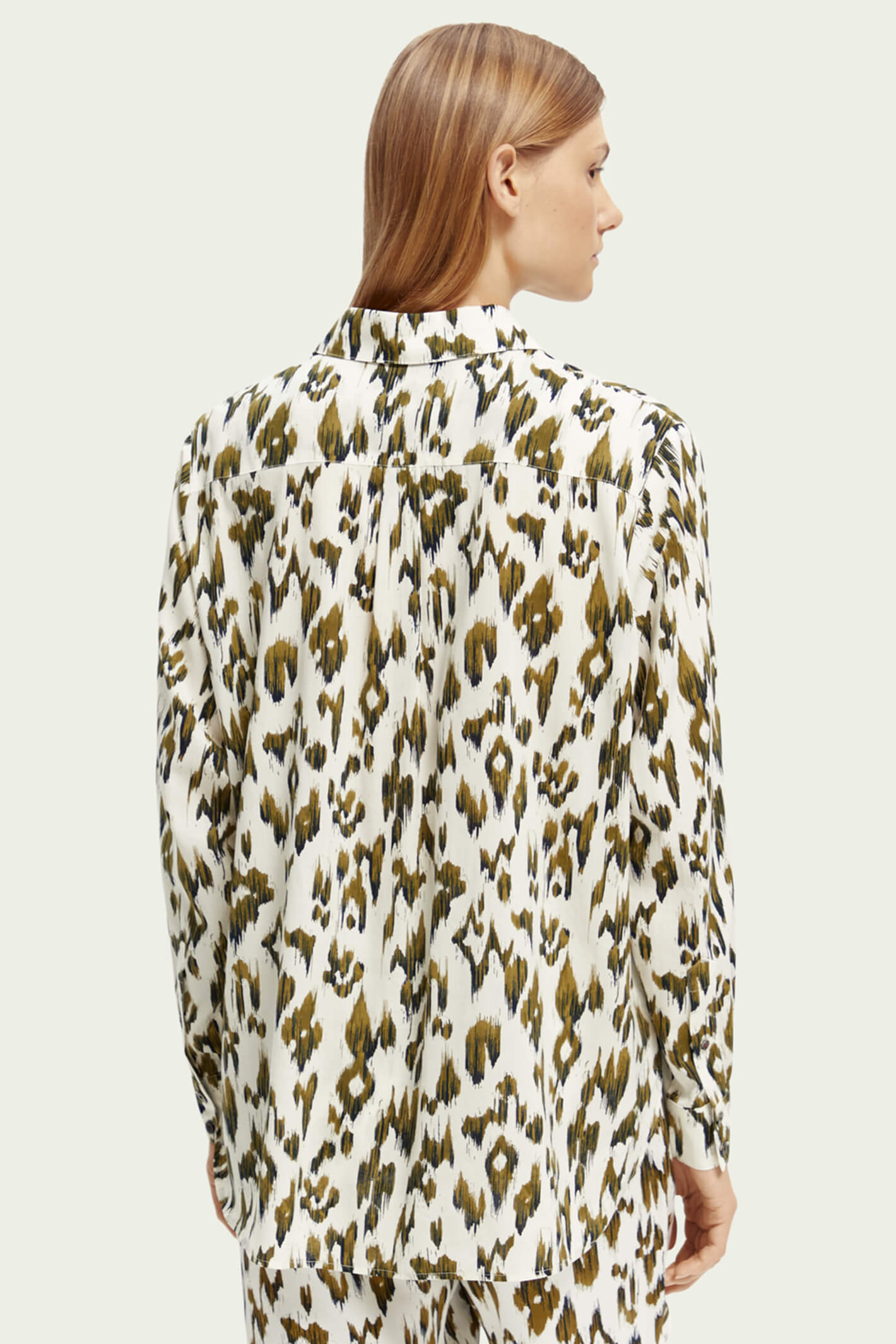 Smokey Shirt-Ikat Pattern-Green Smokey Shirt-Ikat Pattern-Green
